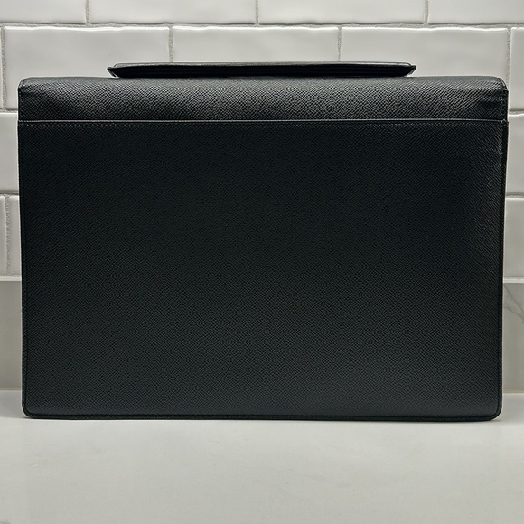 Louis Vuitton Taiga Porte Document Angara Briefcase Ardoise MB0092 - Picture 5 of 11